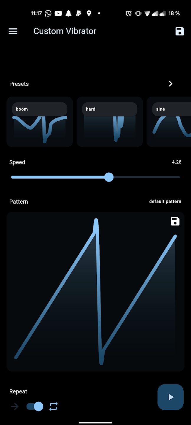 vibration preview